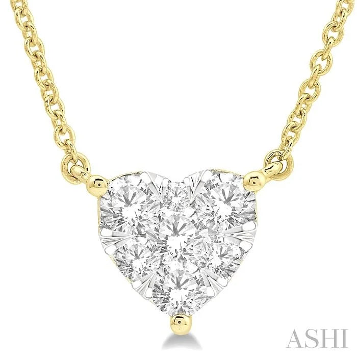 Heart Shape Lovebright Essential Diamond Pendant