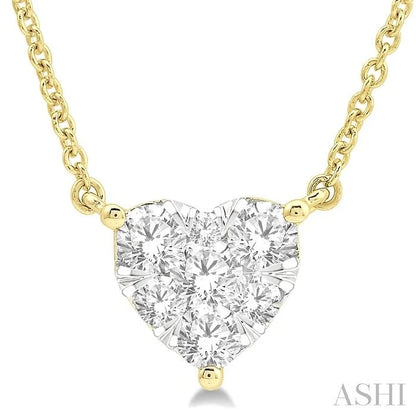 Heart Shape Lovebright Essential Diamond Pendant