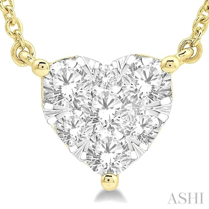 Heart Shape Lovebright Essential Diamond Pendant