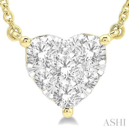 Heart Shape Lovebright Essential Diamond Pendant
