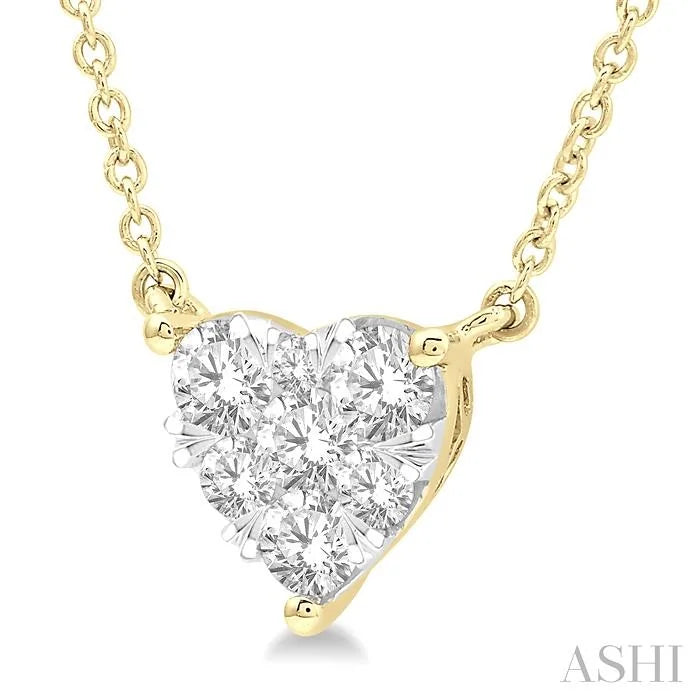 Heart Shape Lovebright Essential Diamond Pendant