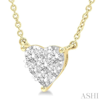 Heart Shape Lovebright Essential Diamond Pendant
