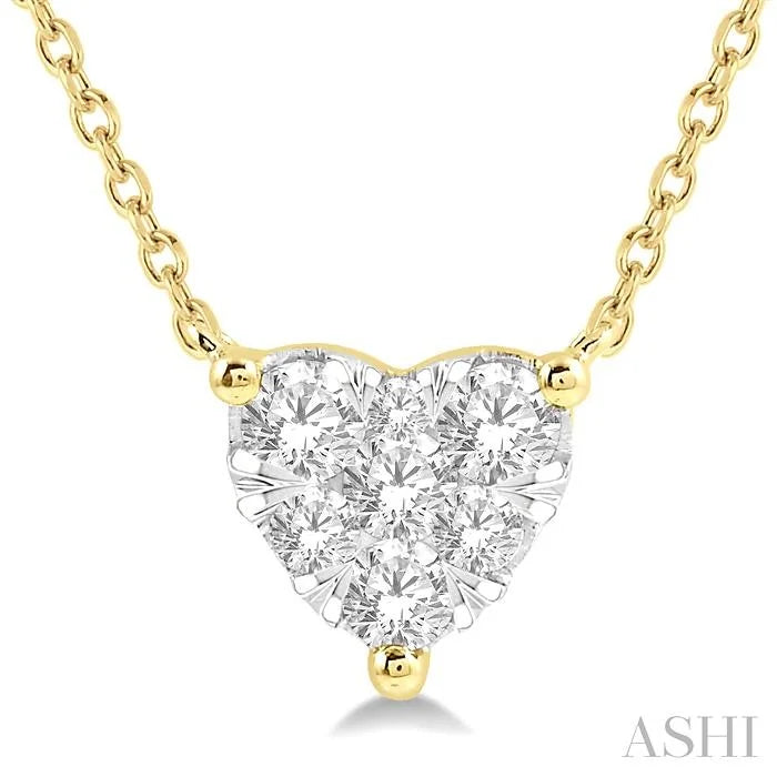 Heart Shape Lovebright Essential Diamond Pendant
