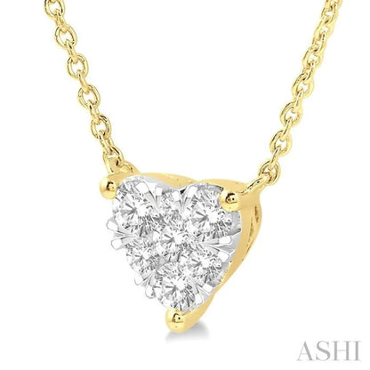 Heart Shape Lovebright Essential Diamond Pendant