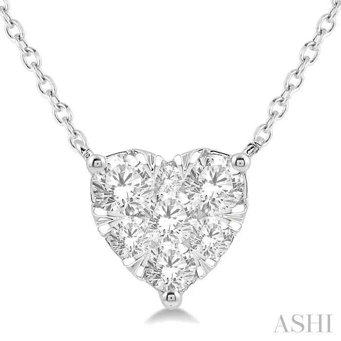 Heart Shape Lovebright Essential Diamond Pendant