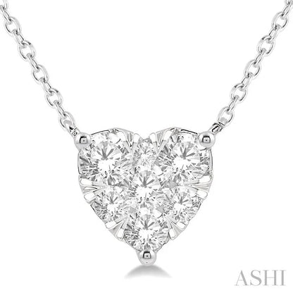 Heart Shape Lovebright Essential Diamond Pendant