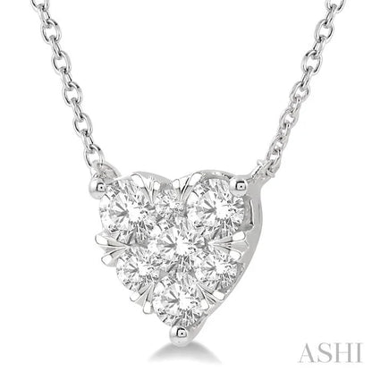 Heart Shape Lovebright Essential Diamond Pendant
