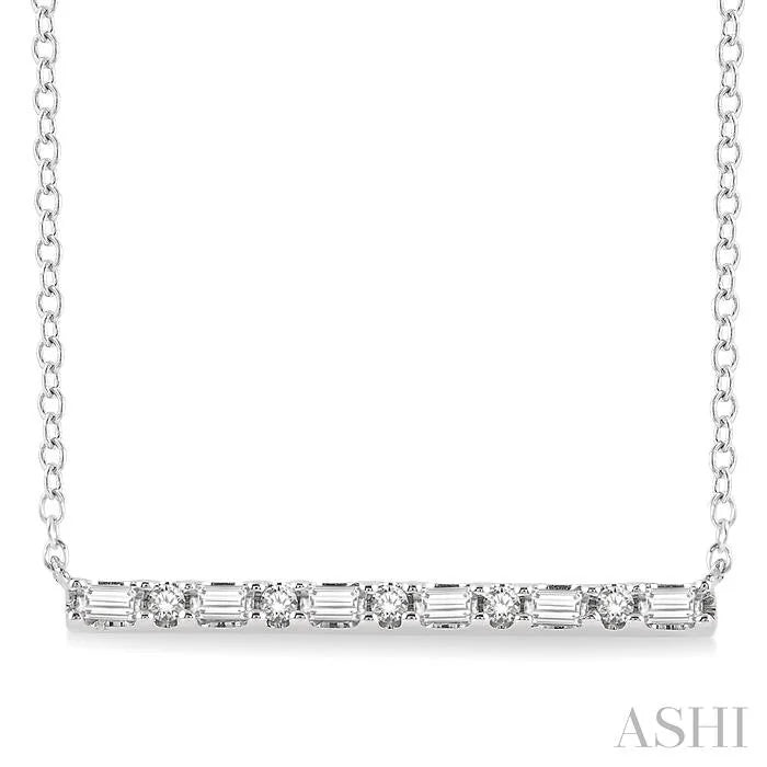 Bar Petite Diamond Fashion Necklace