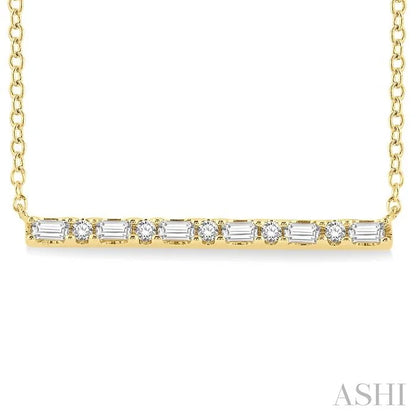 Bar Petite Diamond Fashion Necklace
