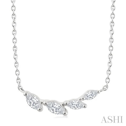 Marquise Shape Diamond Fashion Necklace