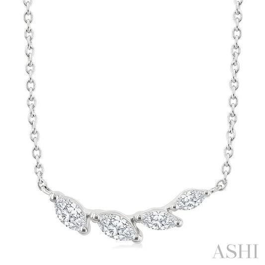 Marquise Shape Diamond Fashion Necklace