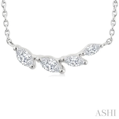 Marquise Shape Diamond Fashion Necklace