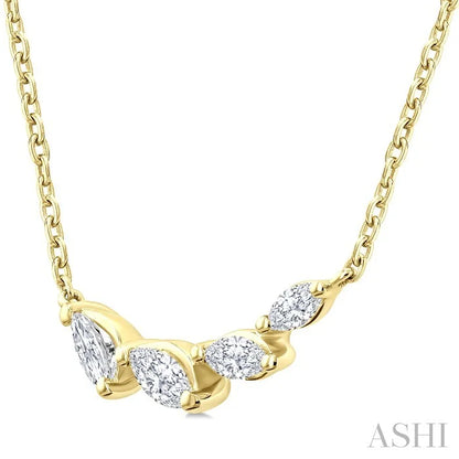Marquise Shape Diamond Fashion Necklace