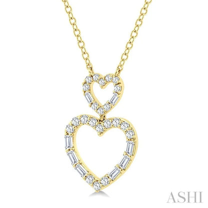 Heart Shape Diamond Pendant
