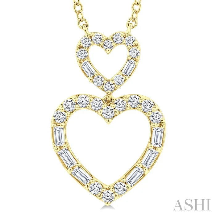 Heart Shape Diamond Pendant
