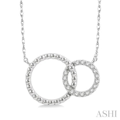 Bead Bijoux Circle Interlock Diamond Fashion Pendant