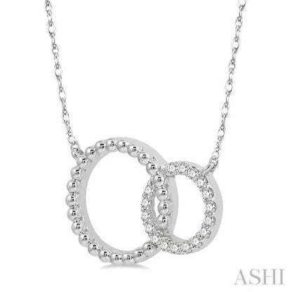 Bead Bijoux Circle Interlock Diamond Fashion Pendant