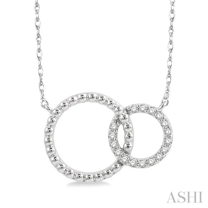 Bead Bijoux Circle Interlock Diamond Fashion Pendant