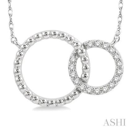 Bead Bijoux Circle Interlock Diamond Fashion Pendant