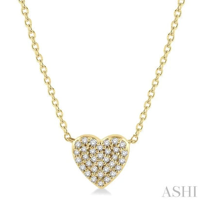 Heart Shape Petite Diamond Fashion Pendant