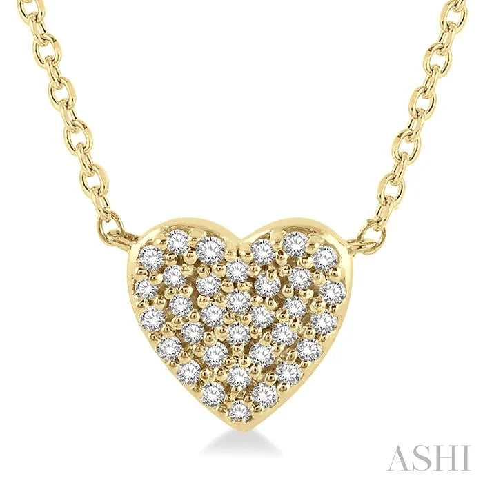 Heart Shape Petite Diamond Fashion Pendant