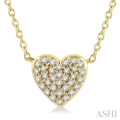 Heart Shape Petite Diamond Fashion Pendant