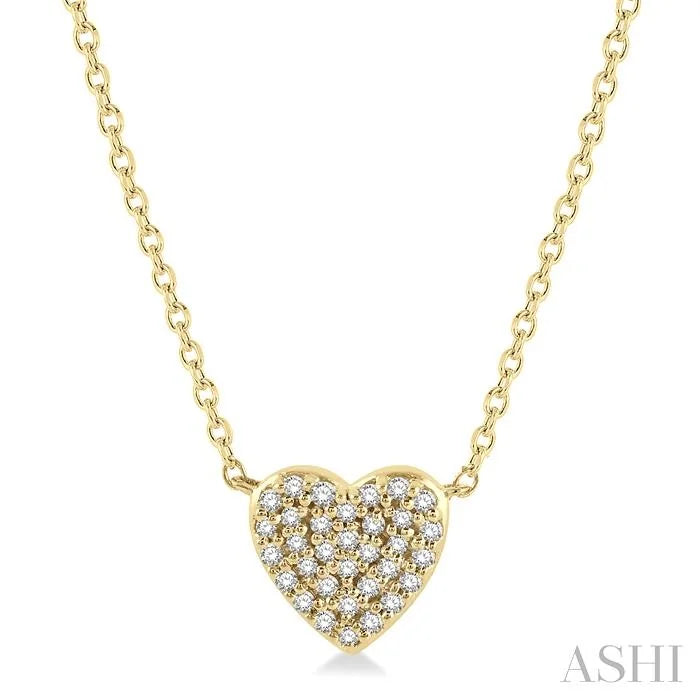 Heart Shape Petite Diamond Fashion Pendant