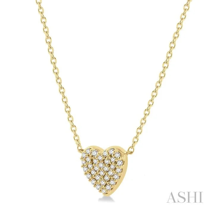 Heart Shape Petite Diamond Fashion Pendant