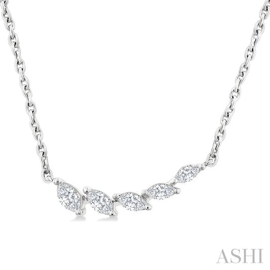 Marquise Shape Diamond Fashion Necklace
