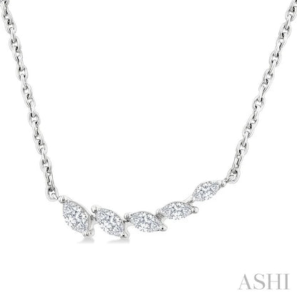 Marquise Shape Diamond Fashion Necklace