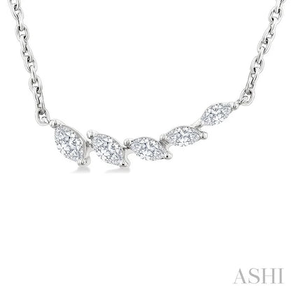 Marquise Shape Diamond Fashion Necklace