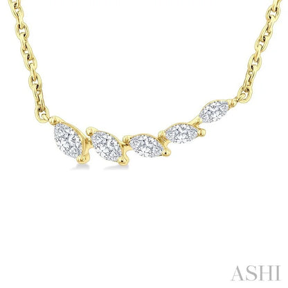 Marquise Shape Diamond Fashion Necklace
