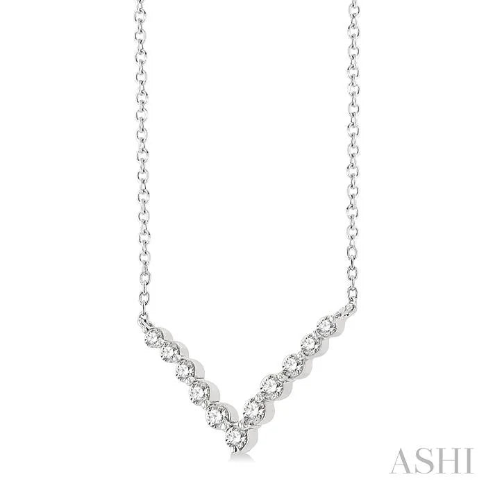 Chevron Diamond Necklace