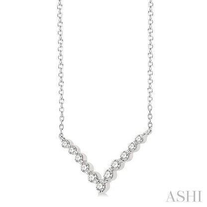 Chevron Diamond Necklace
