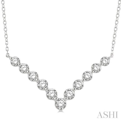 Chevron Diamond Necklace