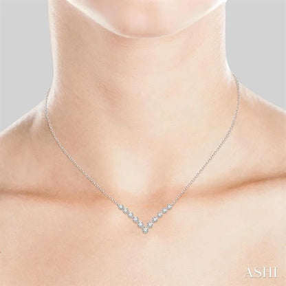 Chevron Diamond Necklace
