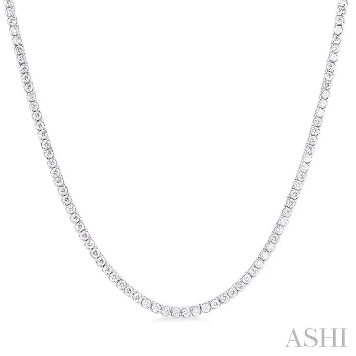 Paperclip Diamond Tennis Necklace