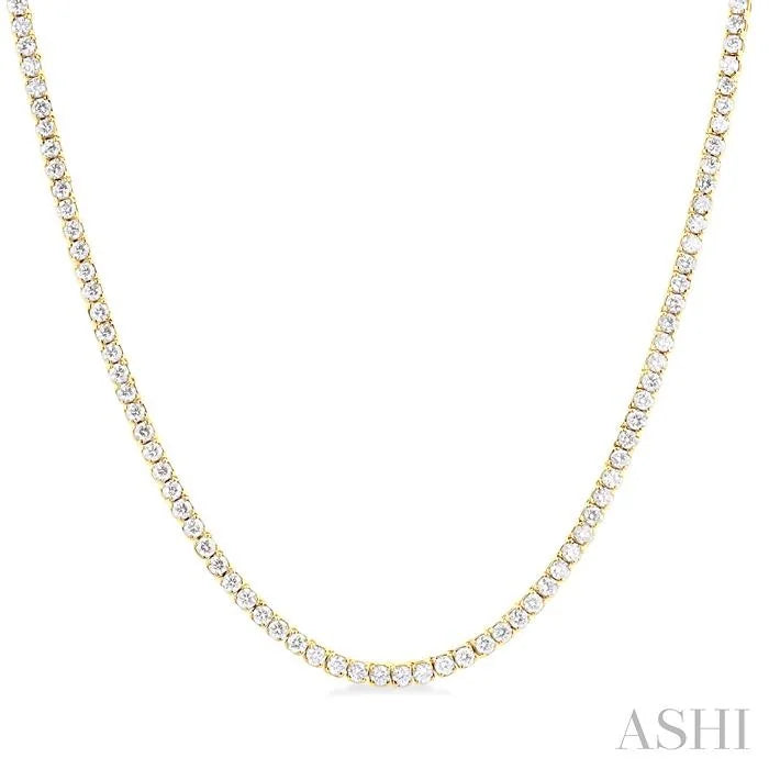 Paperclip Diamond Tennis Necklace