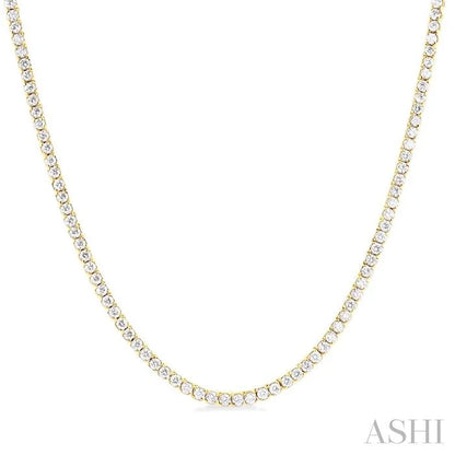 Paperclip Diamond Tennis Necklace
