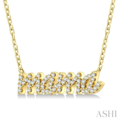 Script 'Mama' Diamond Name Necklace
