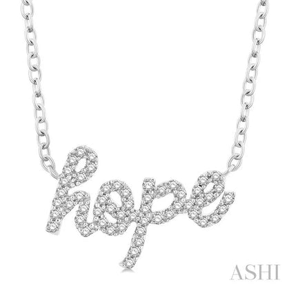 Script 'Hope' Diamond Name Necklace