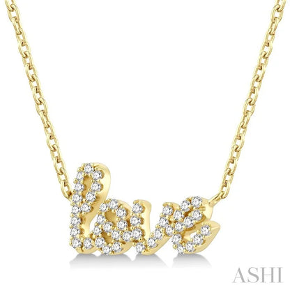 Script 'Love' Diamond Name Necklace