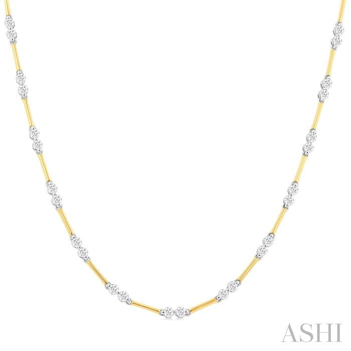 Bar Link Diamond Necklace