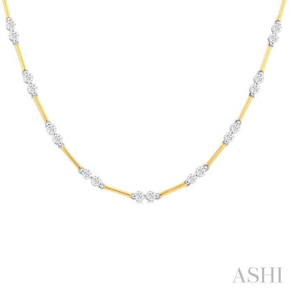 Bar Link Diamond Necklace