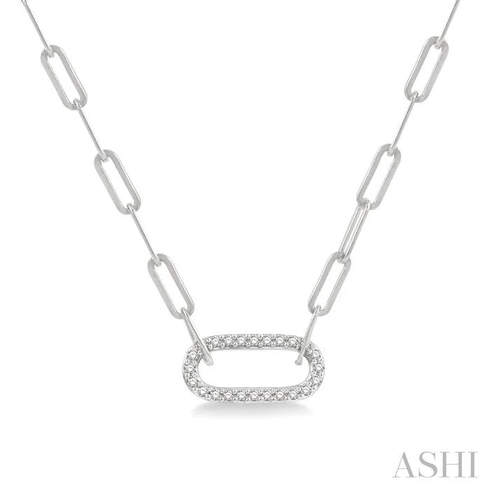 Paperclip Diamond Fashion Pendant