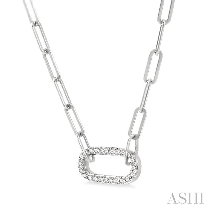 Paperclip Diamond Fashion Pendant