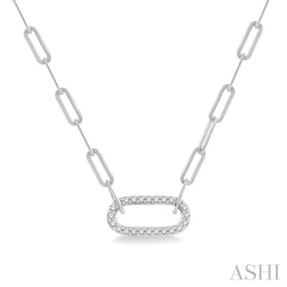 Paperclip Diamond Fashion Pendant