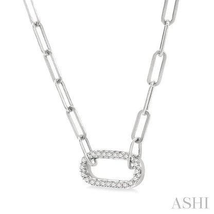 Paperclip Diamond Fashion Pendant