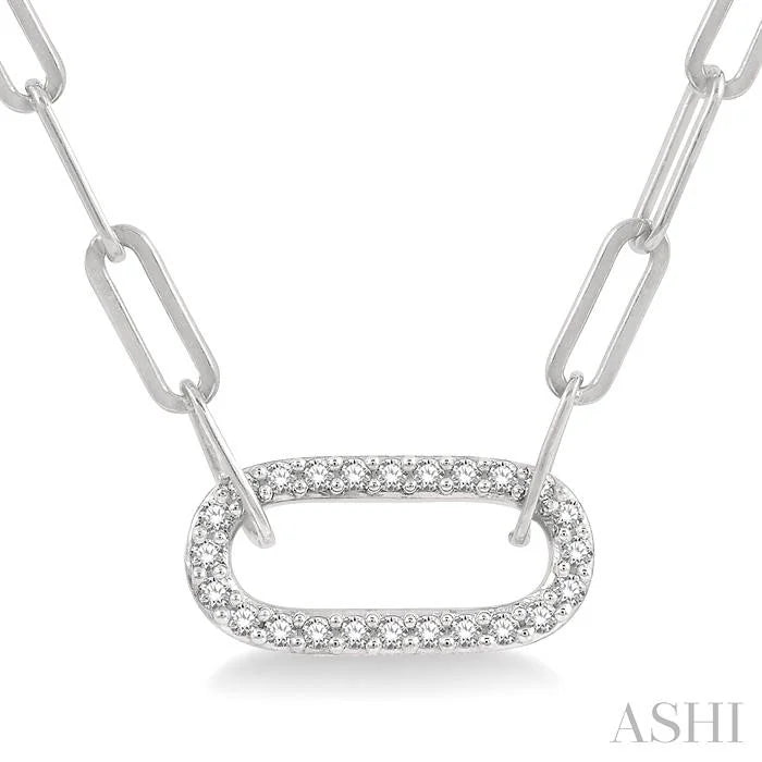 Paperclip Diamond Fashion Pendant