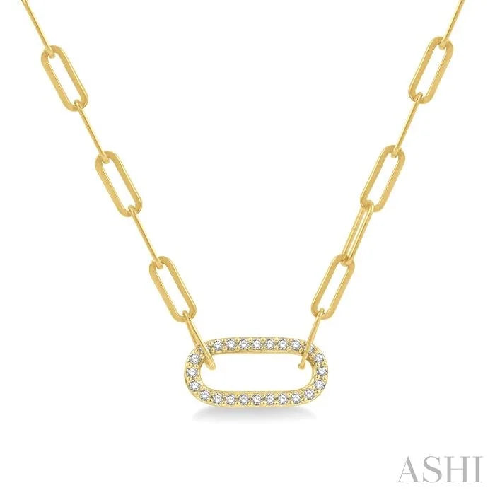 Paperclip Diamond Fashion Pendant